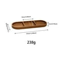 thumbnail image 3 of zhangmingg Wooden Serving Tray with Multiple Compartments for Organized Food Presentation and Kitchen Dining Use, 3 of 7