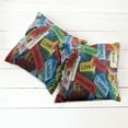 thumbnail image 6 of Ambesonne Colorful Throw Pillow Cover 2 Pack, Words Composition Love, 18", Multi, 6 of 7