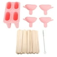 thumbnail image 2 of Molde para helados fabricante de paletas de hielo Material de silicona portátil Ahorre tiempo con 50 palitos para el hogar Anggrek Otros, 2 of 8