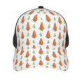 thumbnail image 3 of Lsque Cute Carrot Print Printed Trucker Hat - Baseball Cap for Men Women - Breathable Mesh Side, Adjustable Fit - for Casual Wear, 3 of 7