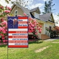 thumbnail image 4 of GQDIN American Flag USA Garden Flag 12 x 18 inch - "Make America Kind Again" Yard Sign, All Weather Outdoor Decoration for Porch Fence Post,Patriotic Double Sided Small Flags for Yard, 4 of 8