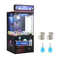 thumbnail image 1 of VEVOR Claw Crane Machine, Medium-Sized Arcade Game Machine with Light & Sound, Adjustable Steel Claws, Precise Toy Candy Grabber Prize Dispenser Vending Toy, Black Purple, 1 of 9