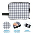 thumbnail image 4 of 15"x11" Outdoor Sitting Mat 2 Pack Waterproof Oxford Cloth Seat Cushion Gray White, 4 of 6