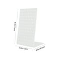 thumbnail image 5 of CIMAXIC 2pcs Creative Acrylic Earrings Storage Racks Decorative Ear Stud Display Stands (White),5.91"X3.94"X2.56", 5 of 5