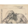 thumbnail image 2 of Jacques Louis David 24x18 Gold Ornate Framed and Double Matted Museum Art Print Titled - The Prisoner (1819), 2 of 4