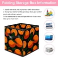 thumbnail image 3 of RATGDN Collapsible Fabric Cube Storage Bin with Double Handles for Living Room Bedroom Office Black - Orange Juice Fruit, 3 of 7
