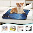 thumbnail image 6 of Qxltty Gilt Navy Blue Marbles Cat litter Pads Pet Set of 3 Diaper Mats Center Anti-leakage Layer Absorbent Soft and Comfortable, 6 of 7