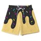 thumbnail image 2 of MKLEKYY Pantalones Cortos Casuales para Mujer y Hombre para Vacaciones En La Playa, Natación y Entrenamientos. Diseño Elegante con Cordones y Estampado de Hielo Derretido para Cada Temporada., 2 of 4