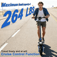 thumbnail image 6 of RD2 Electric Scooter Adult Off-Road 3600W Motor 45MPH Max Speed 50Miles Range 10.5 inch All-Terrain Tires with App, 6 of 11