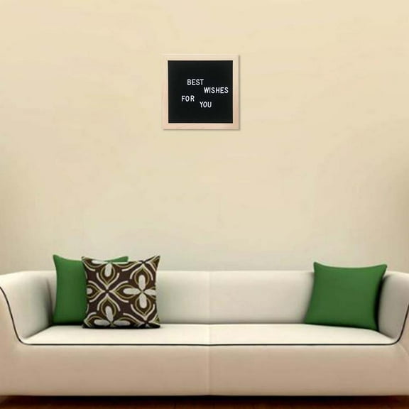 Raindrops Black Felt Letter Board for Decoration with Plastic Letters Perfect for Home Restaurant or Photo Props 12.5 x 9.5 inches