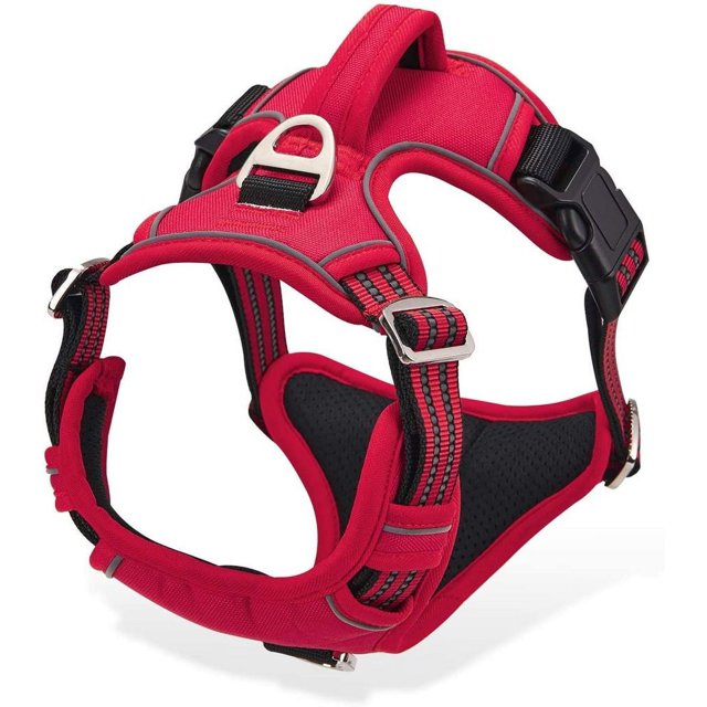 JFBUJC Dog Harness No Pull for Large Medium Dogs, Adjustable Reflective Harness Lightweight Breathable Pet Vest Harness medium large dog for Walking Training