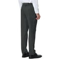 thumbnail image 3 of INSPIRE CHIC Men's Pants Stripes Zipper Closure Front Pockets Dress Pants 38 Black, 3 of 7