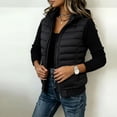thumbnail image 4 of Enjoytime Quilted Jackets for Women Patchwork Knit Long Sleeve Zip Up Hooded Coat Warm Casual Lightweight Outerwear with Pocket, 4 of 7