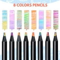 thumbnail image 6 of Nsxsu Stocking Stuffers Art Supplies, 8 Rainbow Colored Pencils for Adults Kids, Teen Girl Gifts Trendy Stuff, Multicolored Cool Fun Pencil for Drawing Painting Sketch, School Supplies Party Favor, 6 of 8
