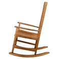 thumbnail image 3 of Tcbosik Rocker Chair with High Back and Armrest, Outdoor Wooden Rocking Chair for Balcony, Porch, Backyard, Original Color, 3 of 10