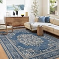 thumbnail image 2 of Modern Abstract Area Rug 8x10FT - Stain Resistant & Non-Slip Living Room Carpet, Blue, 2 of 14