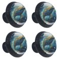 thumbnail image 2 of 4 Pcs Whale Knobs for Kitchen Cabinet Cupboard Dresser Bookcase Drawer Pulls Handles Round Home Decor, 2 of 8