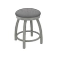 thumbnail image 1 of 802 Misha 18" Swivel Vanity Stool with Anodized Nickel Finish and Graph Alpine Seat, 1 of 2