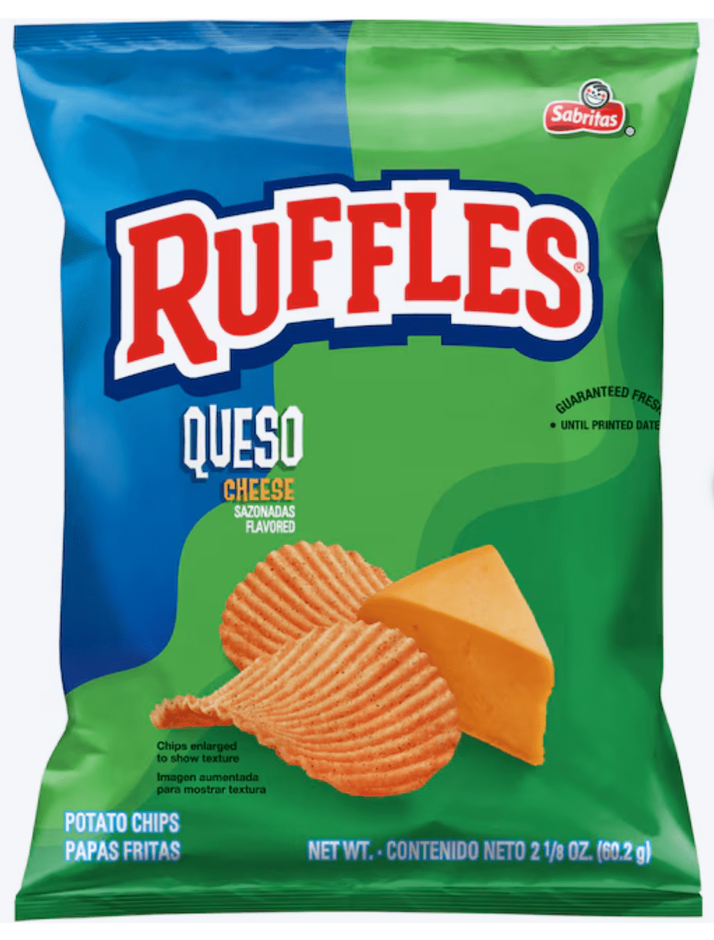 Ruffles Potato Chips, Queso, 2.125 Oz Bags (Pack of 8) Value Pack Bundled by Shoppyway