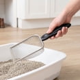 thumbnail image 5 of Kitty Litter Scoop, Stainless Steel Litter Shovel, Heavy Duty Metal Mesh Waste Collector with Deep Slot Non Stick Design, 5 of 6