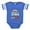 Royal Blue, variant on CafePress - Play Doh Keep Going Keep Growing - Cute Infant Baby Football Bodysuit