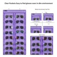 thumbnail image 4 of Organizador colgante para gafas de sol ANZORG de pared con 16 bolsillos, color morado, 4 of 6
