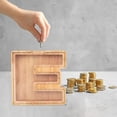 thumbnail image 5 of Clearance! Reweti Personalized Wooden Name Money Box Wooden Deposit Box Twenty Six English Letters, 5 of 5