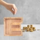 thumbnail image 5 of Hucha de madera personalizada con nombre, caja de madera para depósito, veintiséis letras en inglés, alcancía grande, ideal para niños y niñas, hucha para niños, gran regalo y recuerdo para recién, 5 of 5