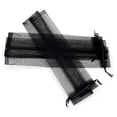 thumbnail image 3 of 50Pcs Black Hand Fan Organza Bags 2 X 10 inch Sheer Drawstring Pouches Folding Fan Gift Bags, 3 of 6