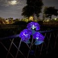 thumbnail image 2 of Luz del césped Irfora 2 paquetes de luces solares de hortensia iluminación automática IP65 impermeable jardín césped estaca luz decoración al aire libre Irfora Luz del césped, 2 of 7