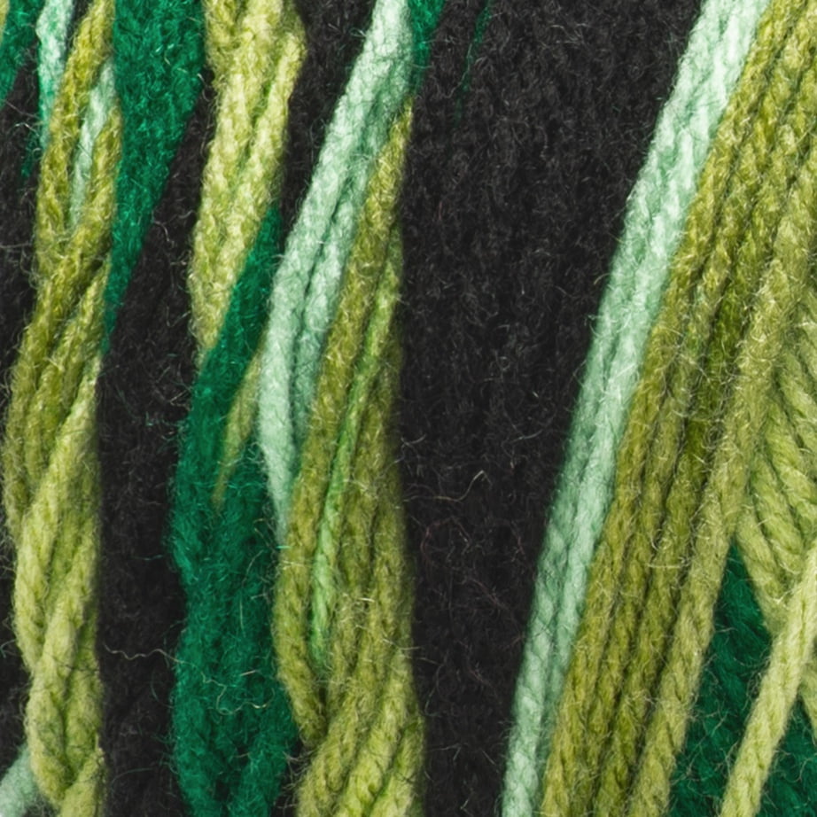 Red Heart® All In One Granny Square™ #4 Worsted (Medium) Acrylic Yarn 8.8oz/250g 417 Yards, Designed to crochet 5 granny squares in 1 ball.