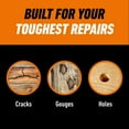 thumbnail image 3 of Gorilla All Purpose Wood Filler, Walnut Color, 6 Ounce Tube - Water Resistant for Indoor or Outdoor Projects and Repairs, 3 of 9