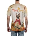 thumbnail image 5 of Happy Thanksgiving German Shepherd with Turkey Pumpkins Autumn Vibes All Over Print 3D Shirt Unisex Merch Alsatian Dog Lover Gifts - 12018, 5 of 6