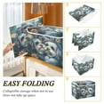 thumbnail image 4 of WOBOGO Cute Gray Lhasa Apso Dogs Large Collapsible Storage Box Flip Lid Fabric Decorative Organizer Container Basket with Handles 16.5×12.6×11.8in, 4 of 7