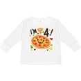 thumbnail image 3 of Inktastic Im Four Pizza Birthday Party Boys or Girls Long Sleeve Toddler T-Shirt, 3 of 5