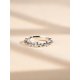 thumbnail image 3 of Laboratory-created Moissanite Decor Silver Wedding Band, 3 of 5