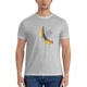 thumbnail image 1 of Ropa para hombre, camisetas personalizadas, ropa harajuku, camiseta Maurizio Cattelan Banana - Camiseta clásica de arte cómico, blanca lisa., 1 of 7