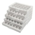 thumbnail image 1 of Caja de joyería de acrílico con 5 cajones, caja de exhibición transparente del organizador del almacenamiento del pendiente Beige Yuyangstore Caja de joyería, 1 of 2