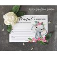 thumbnail image 3 of Inkdotpot 30 Fill In StyleBaby Shower Invitation Cards Baby Elephant Jungle Animals Blank Invites, 3 of 7
