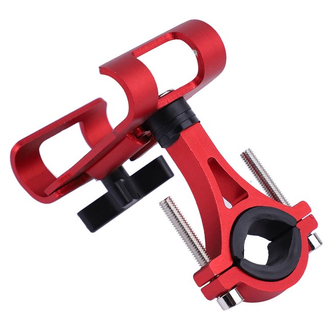 Accesorio de ciclismo seguro para dispositivos móviles Soporte de teléfono para bicicleta de aluminio rojo