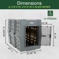 thumbnail image 3 of Dakota 283 Canine Rough and Tough Economy Pet Kennel, X-Large, Dark Granite, 3 of 11
