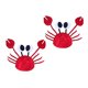 thumbnail image 3 of Crab Hat Funny 2Pcs for Party Decoration Halloween Mardi Gras Seafood Festival Cosplay Prop Red 3D Design, 3 of 4