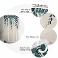 thumbnail image 5 of 72x78 Inch Shower Curtain Spring Leaves Bathroom Decor Waterproof Fabric Bathtub Bath Curtains Decorative Farmhouse Simple Botanical Plants Vines Extra Long Shower Curtain Set with Hooks, 5 of 6