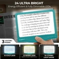 thumbnail image 5 of MAGNIPROS 5X Large LED Full Page Magnifying Glass with Collapsible Hands-Free Stand & 3 Color Modes to Reduce Eye Strain, Ideal for Reading Small Prints, Crafting, Low Vision & Seniors, 5 of 12