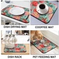 thumbnail image 3 of 2 Pack Coffee Mat - Coffee Maker Mat for Countertops Dish Mat Drying Kitchen Mat Set 19.5x12Inch Espresso Machine Mat Coffee Matt for Kitchen Counter Coffee Pot Mat Coffee Bar Accessories Spill Mat, 3 of 6
