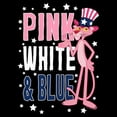 thumbnail image 2 of Men's The Pink Panther Patriotic Pink White and Blue Graphic T-Shirt, 2 of 5