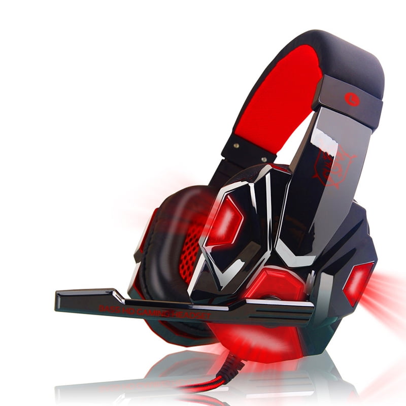 gaming headphones with mic and light