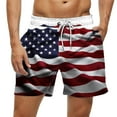 thumbnail image 2 of UTSJKR Swim Trunks for Men USA Flag Print Swim Shorts Quick Dry Bathing Suits with Pockets Lightweight Beachwear Plus Size Multicolor XXXL, 2 of 7