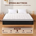 thumbnail image 3 of 10-Inch Gel Memory Foam Queen Mattress, Medium Firm, Removable Cover, Pressure Relief, Queen Size Mattress, 3 of 6