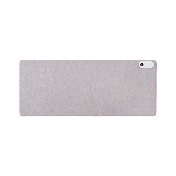 Methold Alfombrilla de ratón con calefacción, alfombrilla de cuero para ratón, alfombrilla con pantalla de temperatura para ordenador, alfombrillas Computadoras y accesorios Gris 80x33cm